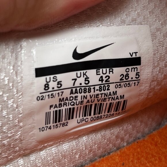 Nike Free Trainer V7 Week Zero Athletic Shoes Mens Size 8.5 Tennessee Volunteers - Picture 12 of 12